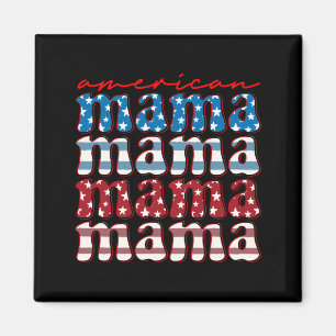Amerikanische Mama passende amerikanische Familie  Magnet