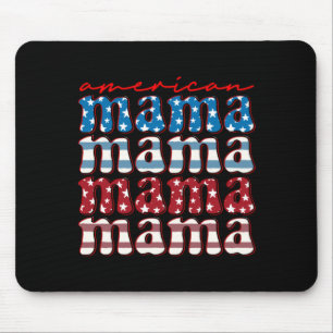 Amerikanische Mama passende Familie 4. Juli amerik Mousepad