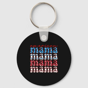 Amerikanische Mama passende Familie 4. Juli amerik Schlüsselanhänger