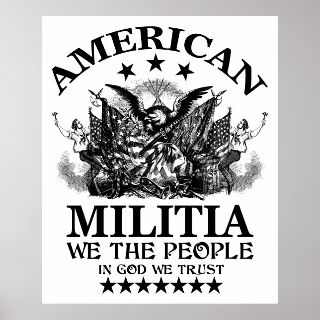 Amerikanische Miliz Poster (Vorne)