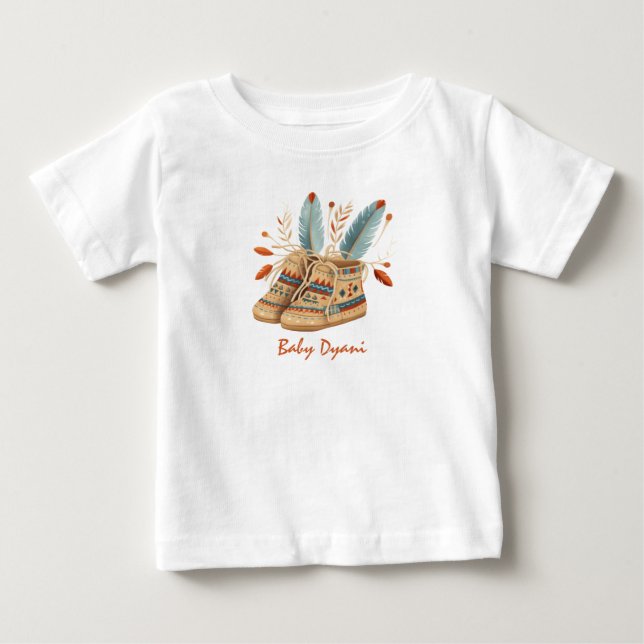 Amerikanische Mocccasins-essbare Bezeichnung Baby T-shirt (Vorderseite)