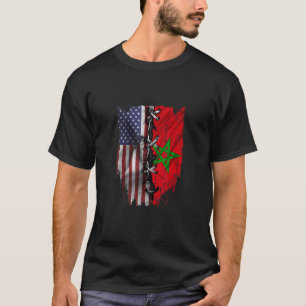 Amerikanische Morocco Flag T-Shirt