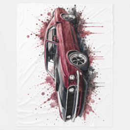 Amerikanische Muscle-Car-Flanelldecke Fleecedecke