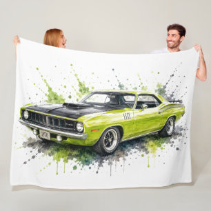 Amerikanische Muscle-Car-Flanelldecke Fleecedecke