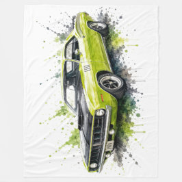 Amerikanische Muscle-Car-Flanelldecke Fleecedecke