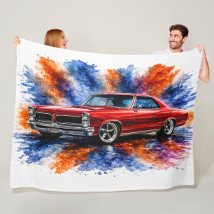 Amerikanische Muscle-Car-Flanelldecke Fleecedecke