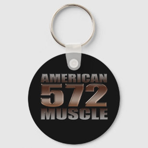 Amerikanische Muskel 572 Big Block schwarzer Motor Schlüsselanhänger