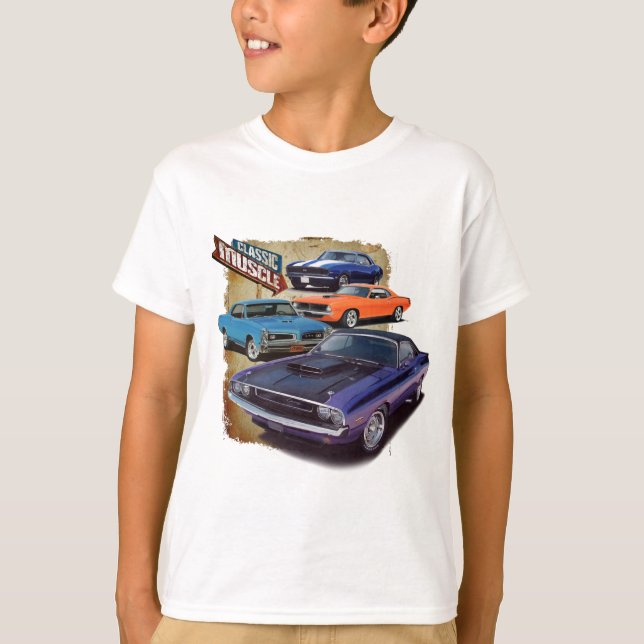 Amerikanische Muskel-Autos T-Shirt (Vorderseite)