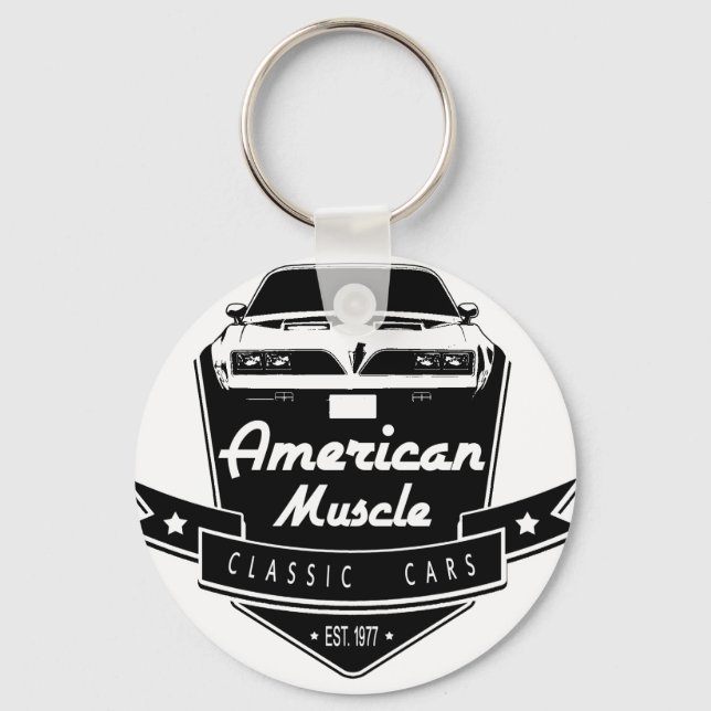 Amerikanische Muskulatur Schlüsselanhänger (Vorderseite)
