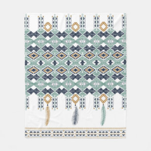 Amerikanische Nord Indian Geometrie nahtlose Grenz Fleecedecke