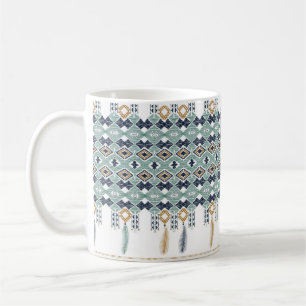 Amerikanische Nord Indian Geometrie nahtlose Grenz Kaffeetasse