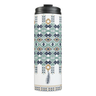 Amerikanische Nord Indian Geometrie nahtlose Grenz Thermosbecher