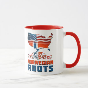 Amerikanische norwegische Wurzeln Tasse