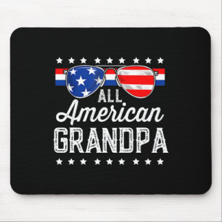Amerikanische Opa 4. Juli USA Sungles Mens Geschen Mousepad