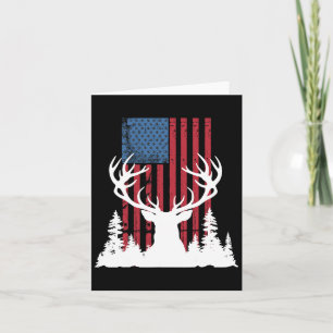 Amerikanische Outdoor-Hirschjagd-Silhouette in Wäl Karte