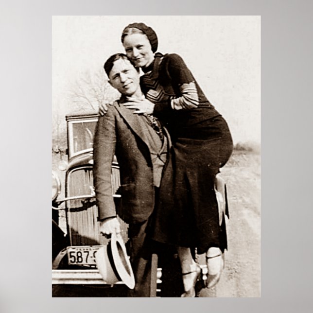 Amerikanische Outlaws Bonnie & Clyde The Barrow Ga Poster (Vorne)