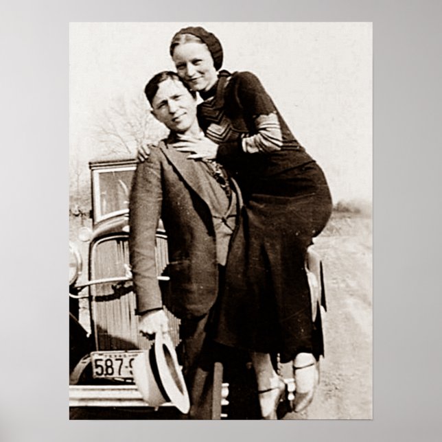 Amerikanische Outlaws Bonnie & Clyde The Barrow Ga Poster (Vorne)