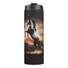 Amerikanische Paint Horching Züchtung bei Sundown  Thermosbecher