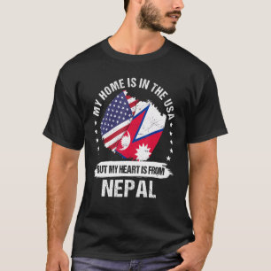 Amerikanische Patriot Nepal Flag American Nepalese T-Shirt