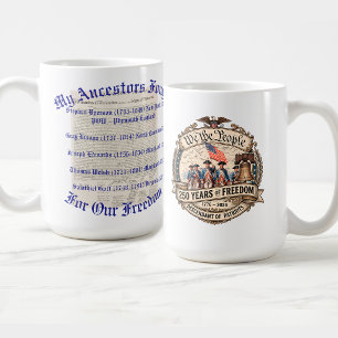 Amerikanische Patrioten-Vorfahren im Revolutionskr Kaffeetasse