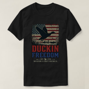 Amerikanische Patriotenflagge: Duckin Freedom Hunt T-Shirt