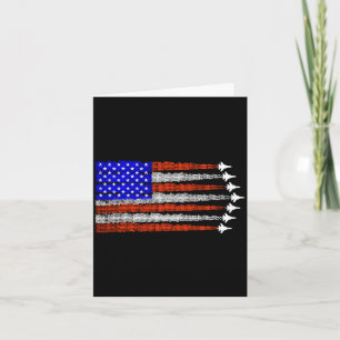 Amerikanische patriotische Kampfjets USA-Flagge 4. Karte