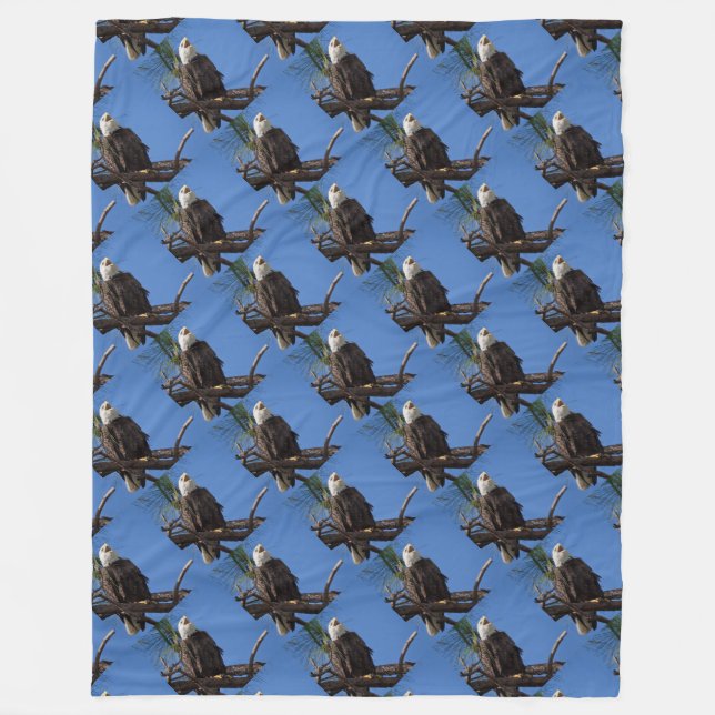 amerikanische patriotische Kunst Fleecedecke (Vorderseite)