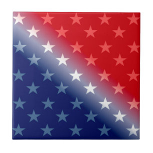 Amerikanische patriotische Rot-Blau Fliese