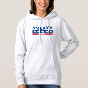 Amerikanische patriotische Typografie Hoodie