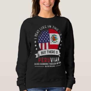 Amerikanische peruanische Zuhause in US Patriot Am Sweatshirt