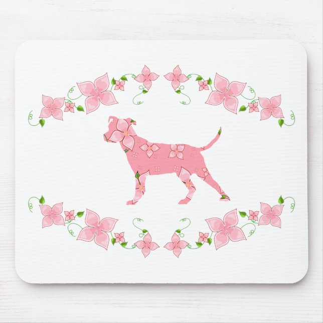 Amerikanische Pitbull Terrier Mousepad (Vorne)