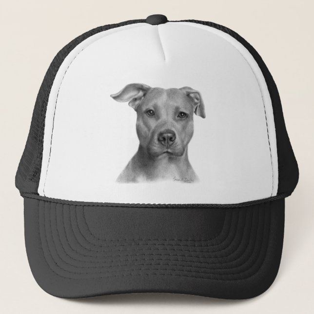 Amerikanische Pitbull Terrier Truckerkappe (Vorderseite)