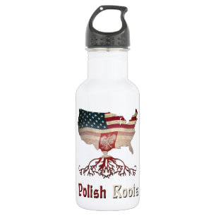Amerikanische Polnische Wurzeln Edelstahlflasche