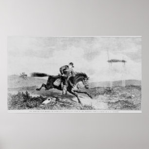 Amerikanische Pony Express Poster