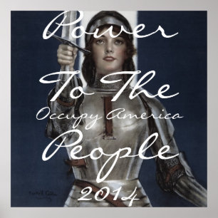 Amerikanische Power für die Bevölkerung 2014 Poster