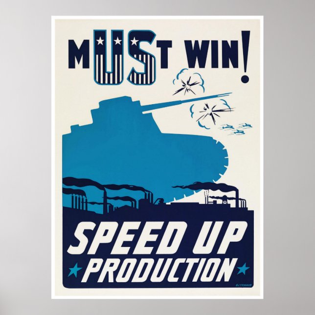 Amerikanische Propaganda während des Zweiten Weltk Poster (Vorne)