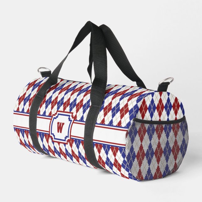 Amerikanische Raute Duffle Bag (Rechte Ecke)