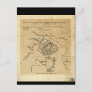 Amerikanische Revolution Schlacht von Bunker Hill Postkarte