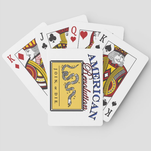 Amerikanische Revolution Spielkarten (Rückseite)