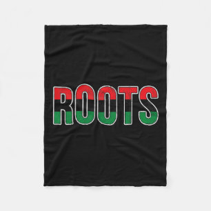 Amerikanische Roots - Panafrikanische Unia Flag Di Fleecedecke