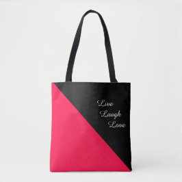 Amerikanische Rose und Schwarz Tasche