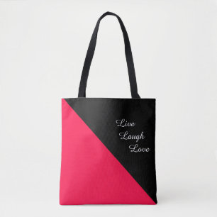 Amerikanische Rose und Schwarz Tasche