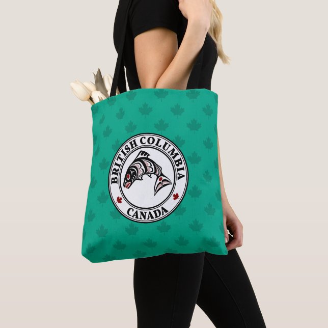 Amerikanische Rote Schwarze Kunst Haimon Salmon Tasche (Von Nahem)