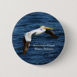 Amerikanische Schaltfläche "Great White Pelican" Button