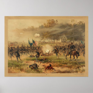 Amerikanische Schlacht gegen Antietam Sharpsburg i Poster