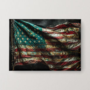 Amerikanische Schlachtflagge Button