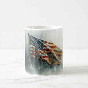 Amerikanische Schlachtflagge Kaffeetasse