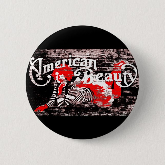 amerikanische Schönheit Button (Vorderseite)