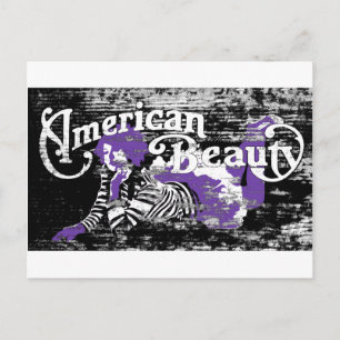 amerikanische Schönheit Postkarte