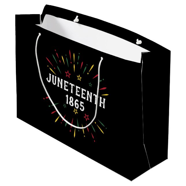 Amerikanische Schwarzgeschichte, 1865 Große Geschenktüte (Rückseite Schrägansicht)